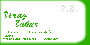 virag bukur business card